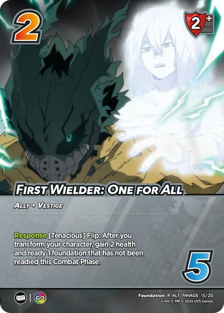 First Wielder: One for All (Alternate Art), Challenger Series: My Hero Academia - Dark Hero Arc MHA08 15/20