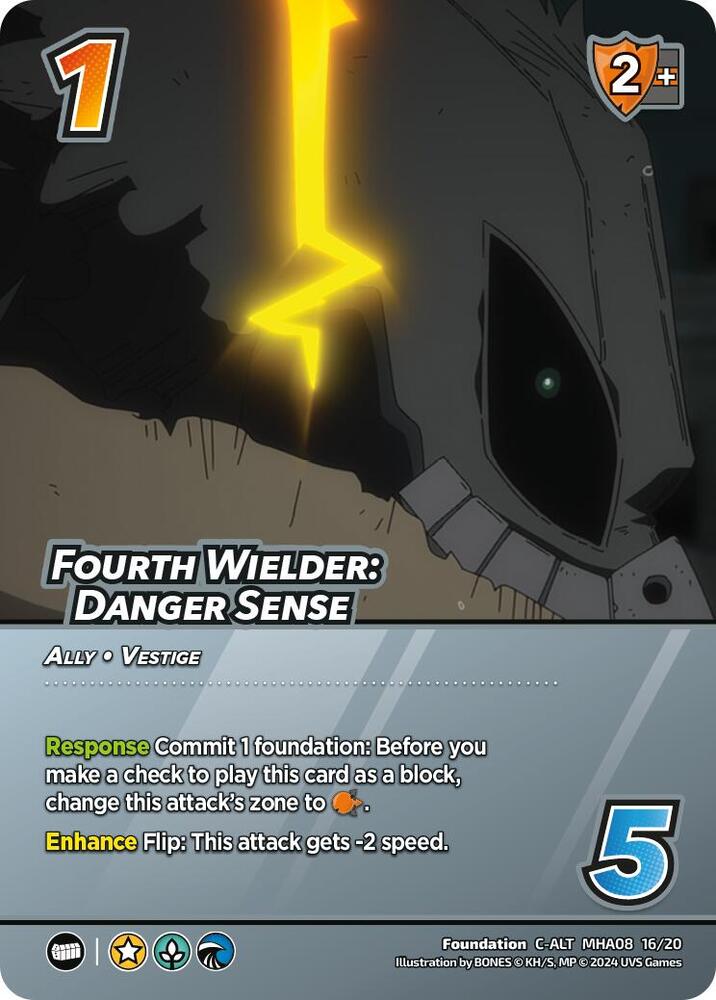 Fourth Wielder: Danger Sense (Alternate Art), Challenger Series: My Hero Academia - Dark Hero Arc MHA08 16/20