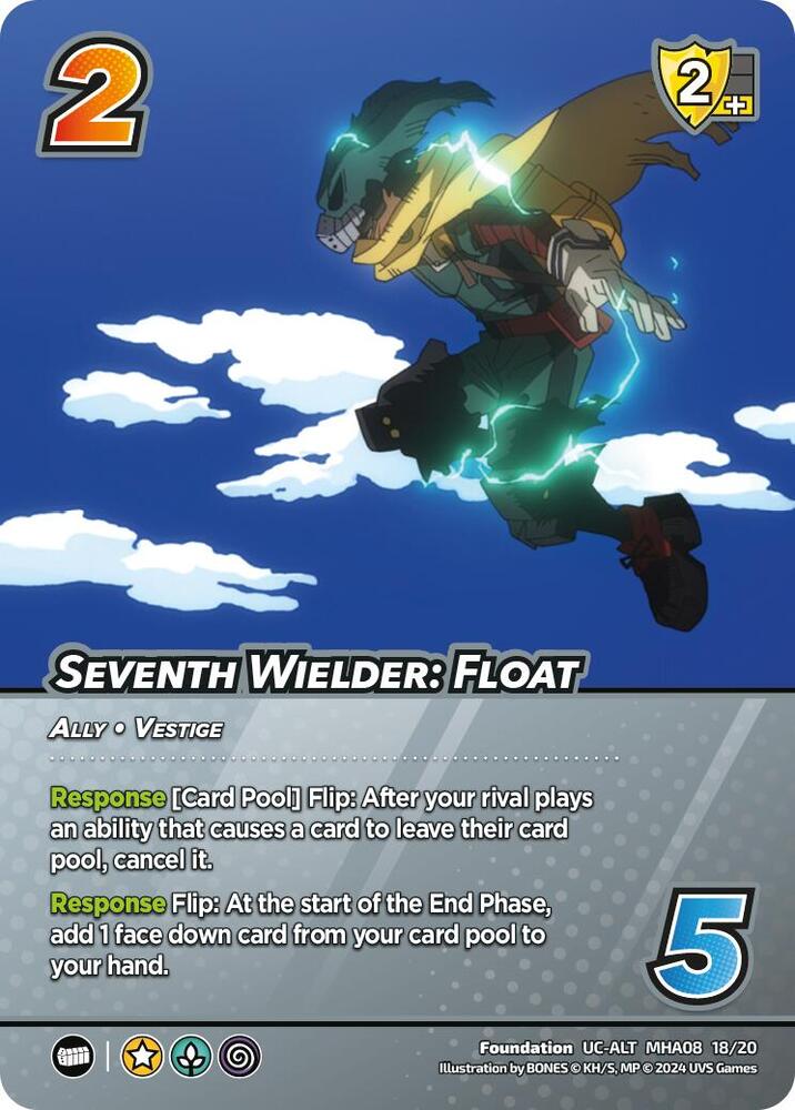 Seventh Wielder: Float (Alternate Art), Challenger Series: My Hero Academia - Dark Hero Arc MHA08 18/20