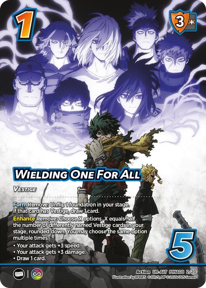 Wielding One For All (Alternate Art), Challenger Series: My Hero Academia - Dark Hero Arc MHA08 2/20