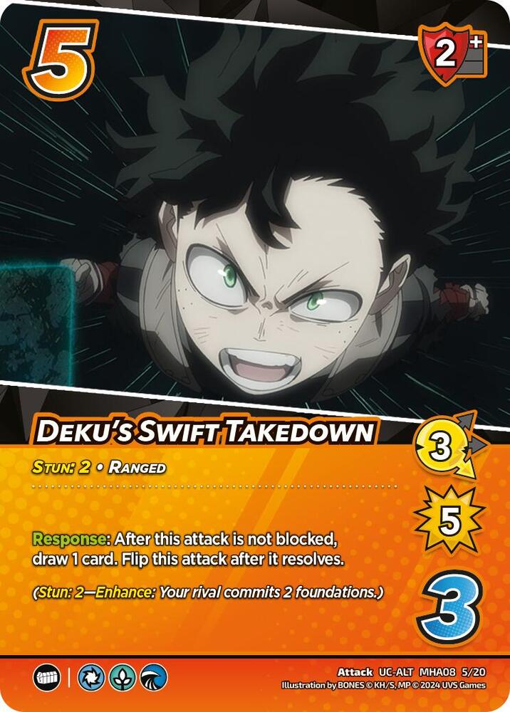 Deku's Swift Takedown (Alternate Art), Challenger Series: My Hero Academia - Dark Hero Arc MHA08 5/20