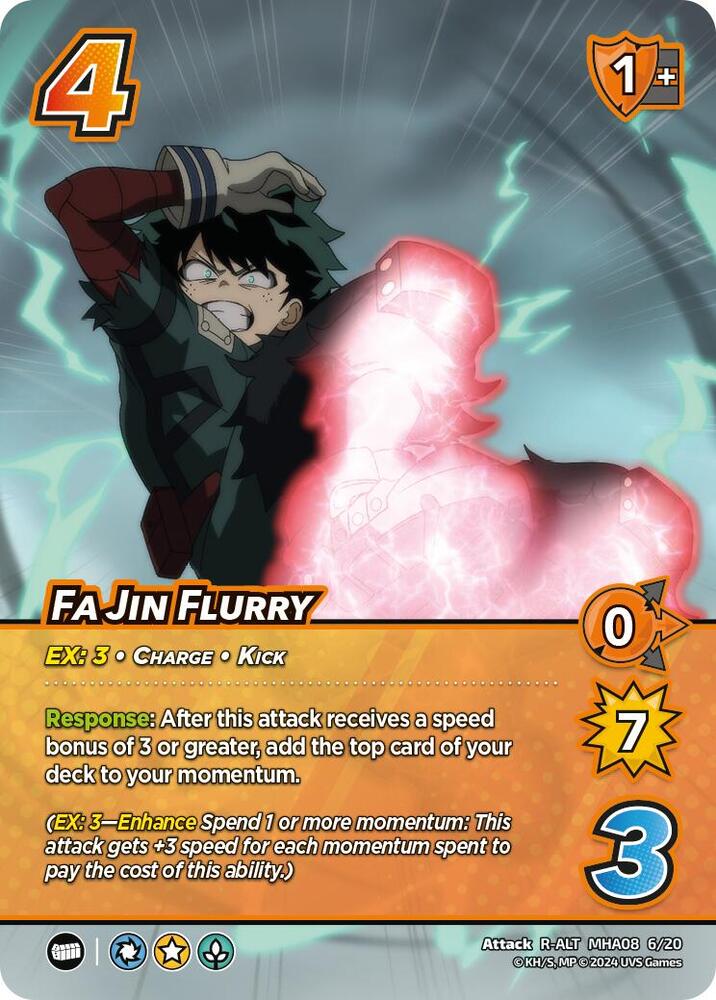 Fa Jin Flurry (Alternate Art), Challenger Series: My Hero Academia - Dark Hero Arc MHA08 6/20