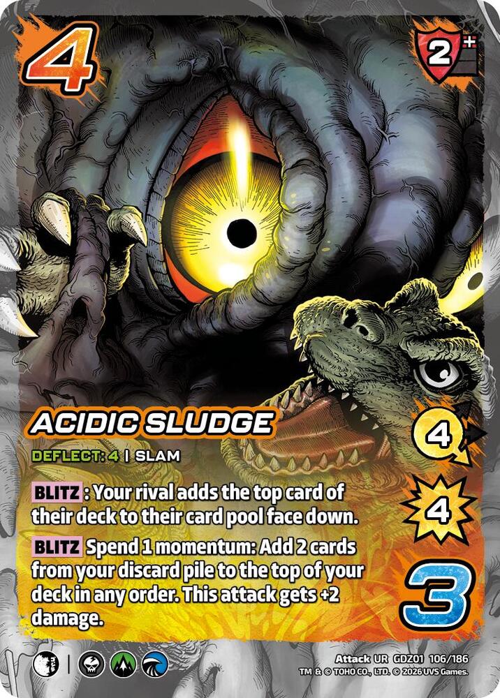 Acidic Sludge, Godzilla: Reign of Kaiju GDZ01 106/186