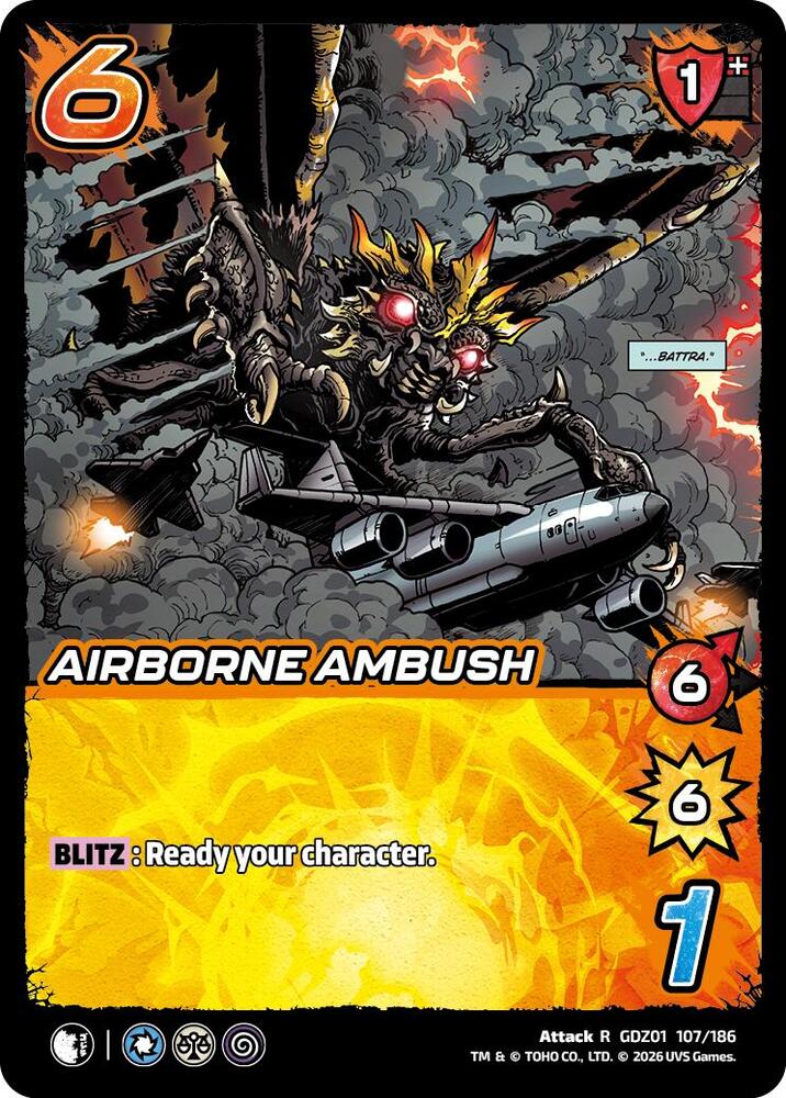 Airborne Ambush, Godzilla: Reign of Kaiju GDZ01 107/186