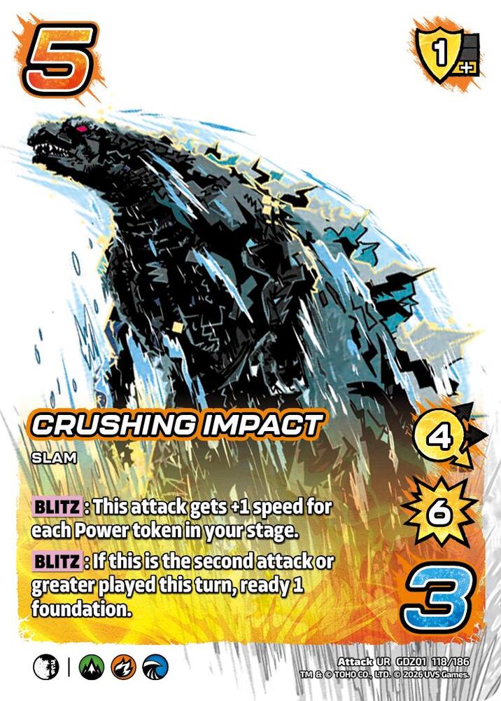 Crushing Impact, Godzilla: Reign of Kaiju GDZ01 118/186