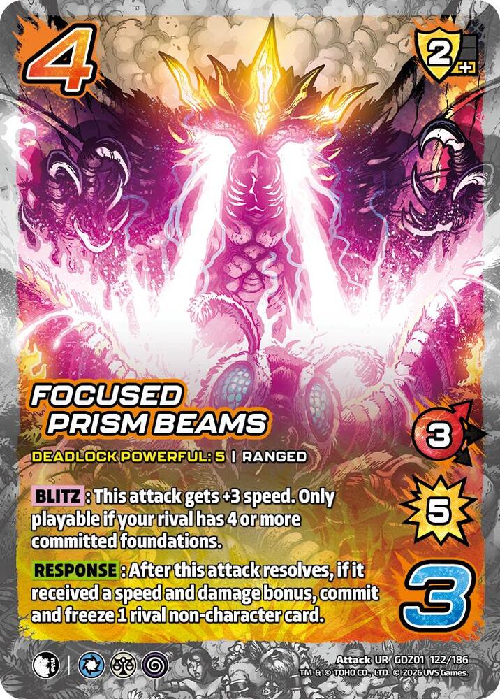 Focused Prism Beams, Godzilla: Reign of Kaiju GDZ01 122/186