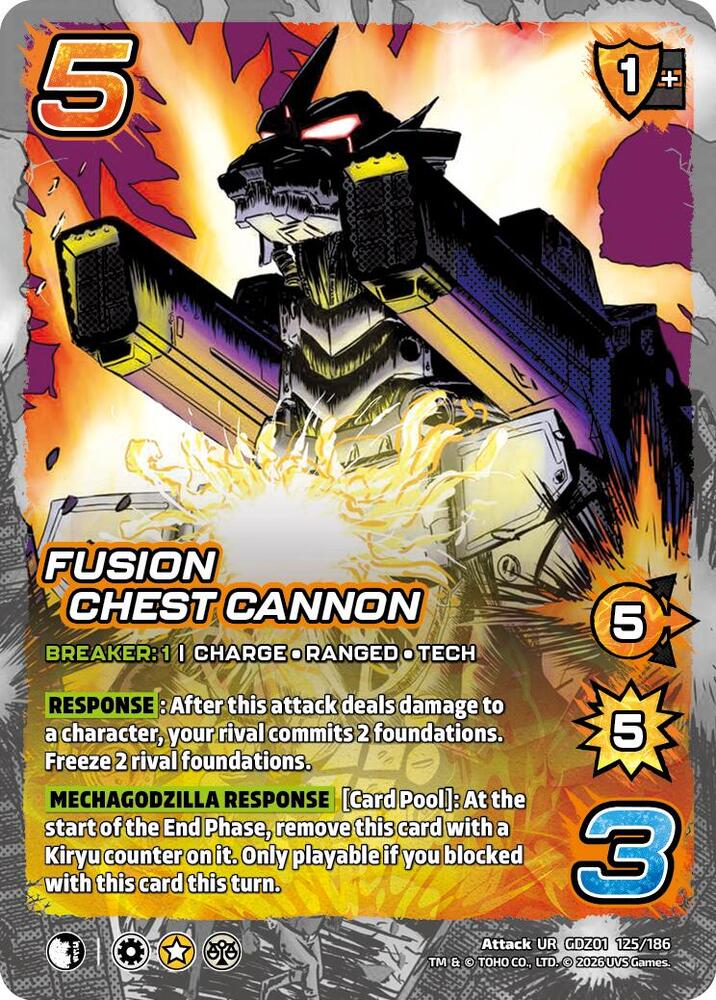 Fusion Chest Cannon, Godzilla: Reign of Kaiju GDZ01 125/186