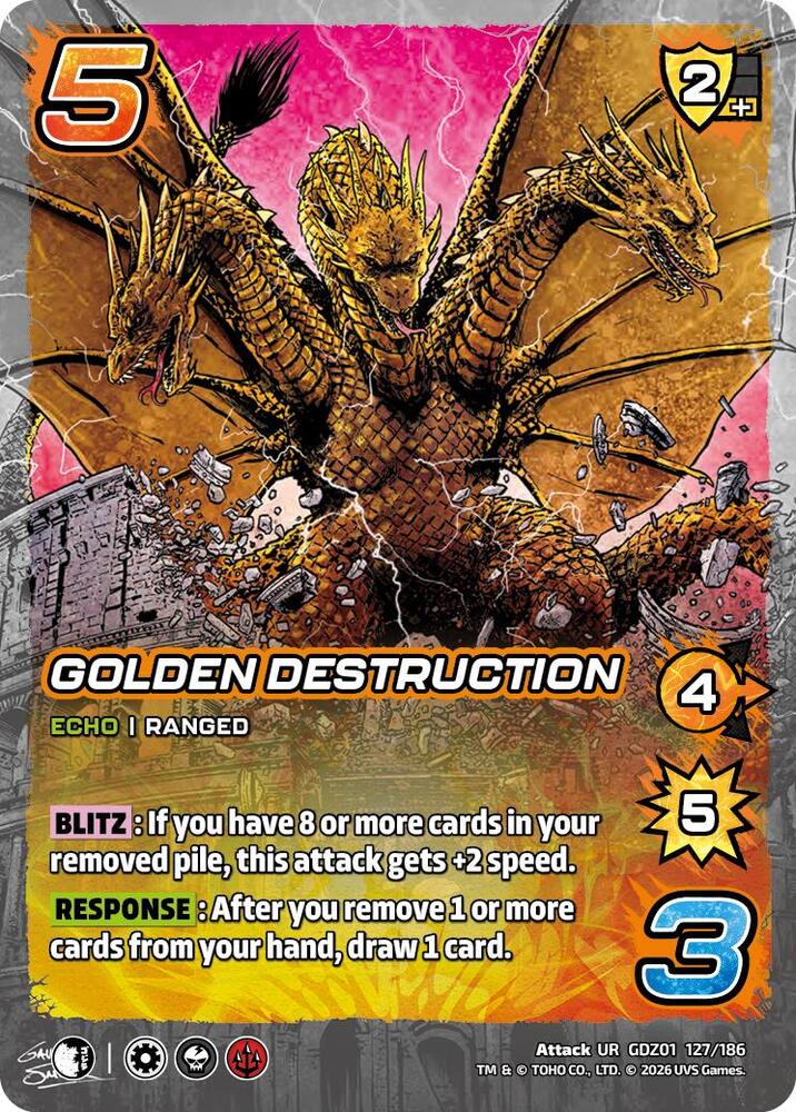 Golden Destruction, Godzilla: Reign of Kaiju GDZ01 127/186