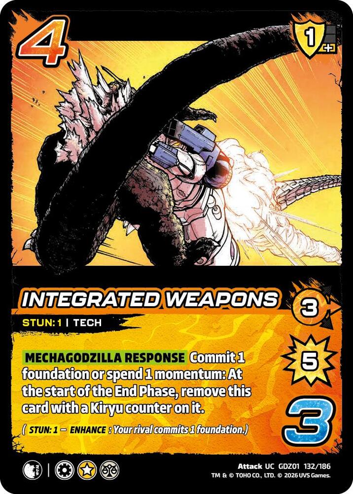 Integrated Weapons, Godzilla: Reign of Kaiju GDZ01 132/186