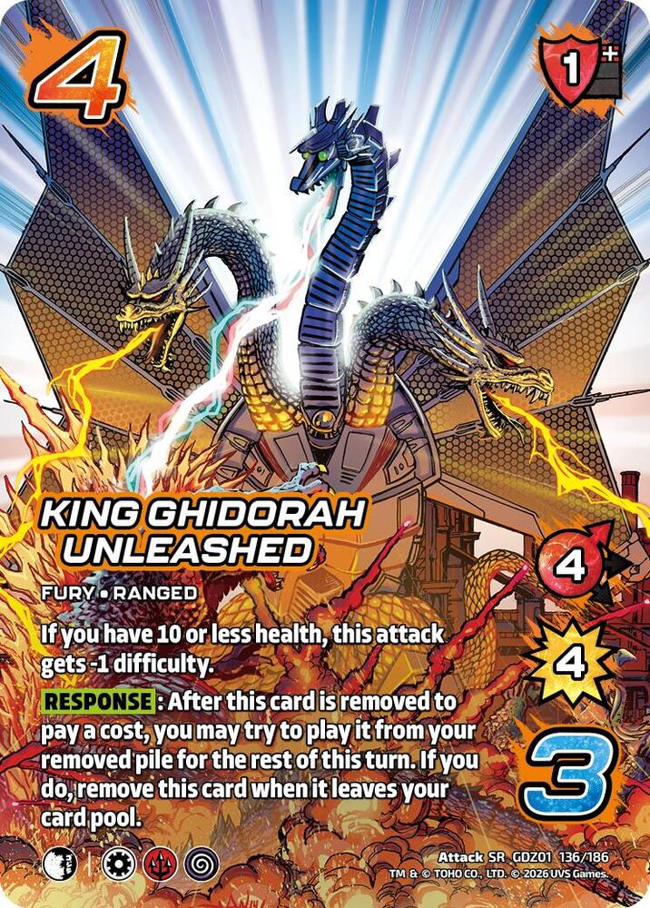 King Ghidorah Unleashed, Godzilla: Reign of Kaiju GDZ01 136/186