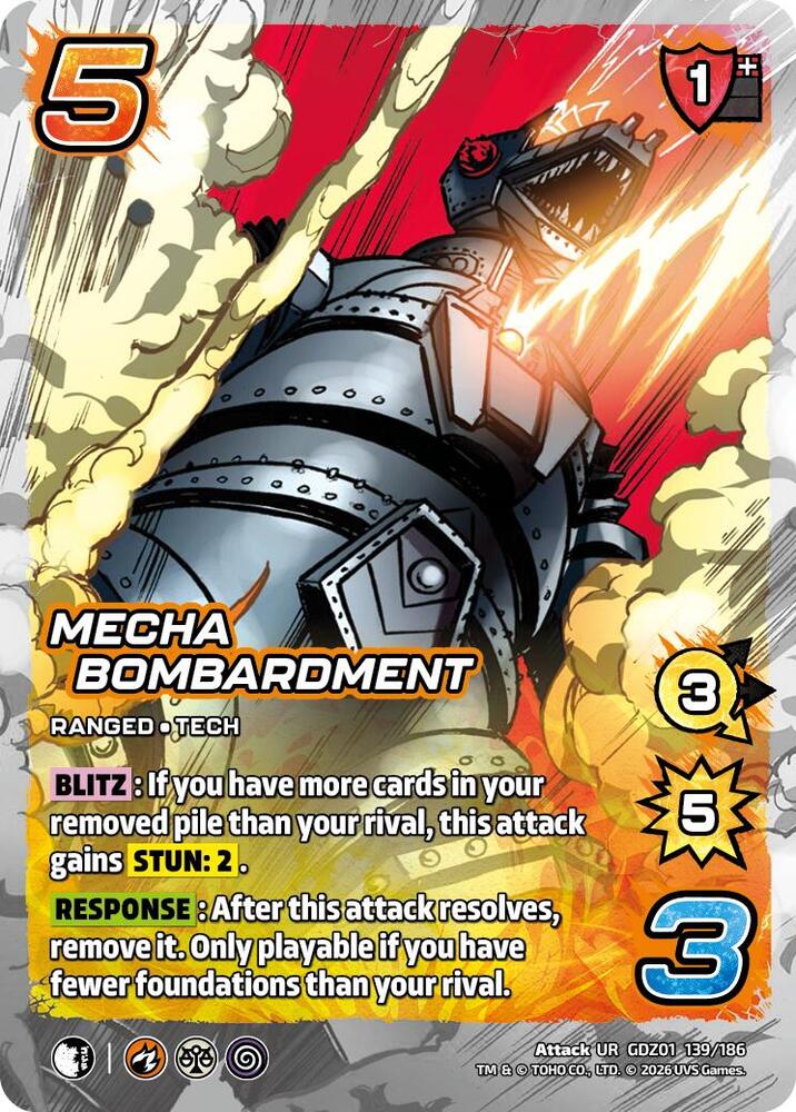 Mecha Bombardment, Godzilla: Reign of Kaiju GDZ01 139/186