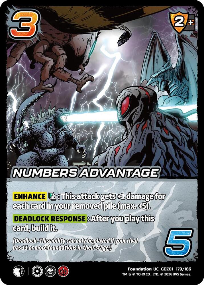 Numbers Advantage, Godzilla: Reign of Kaiju GDZ01 179/186