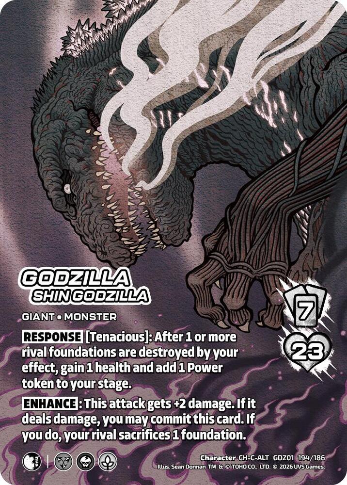 Godzilla, Shin Godzilla (Alternate Art), Godzilla: Reign of Kaiju GDZ01 194/186