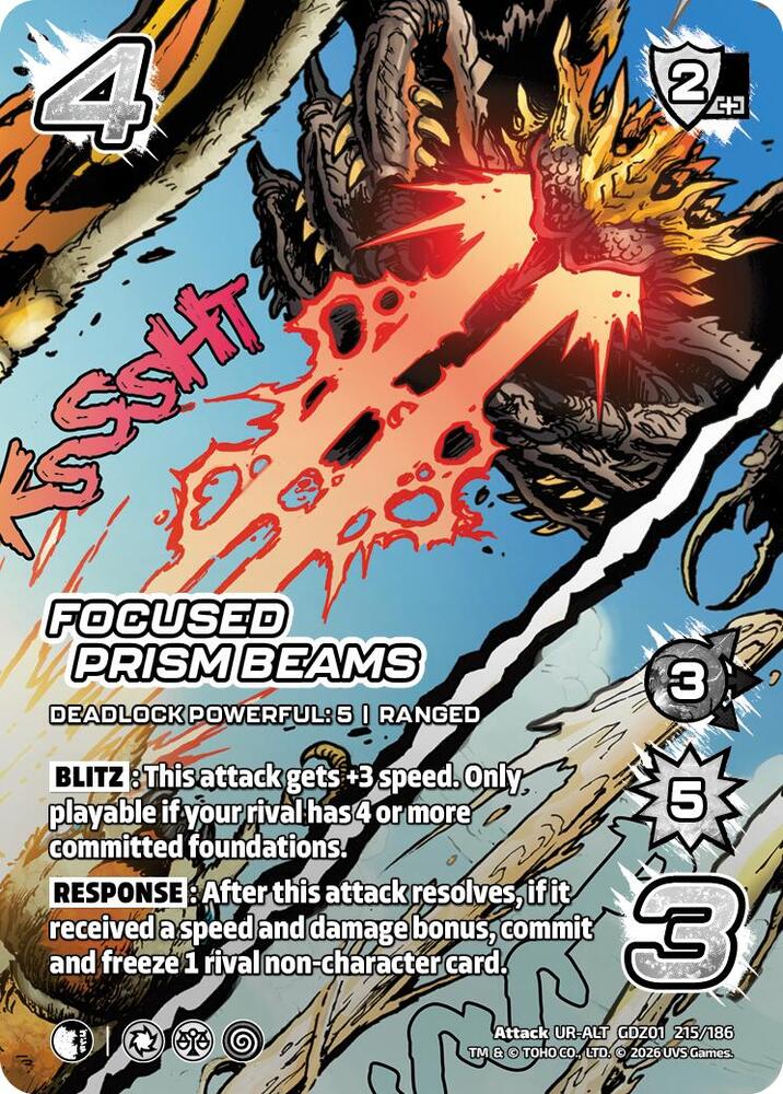 Focused Prism Beams (Alternate Art), Godzilla: Reign of Kaiju GDZ01 215/186