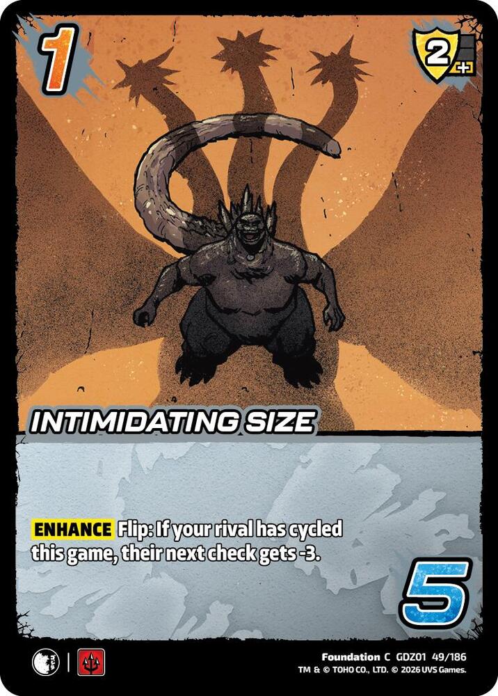 Intimidating Size, Godzilla: Reign of Kaiju GDZ01 49/186