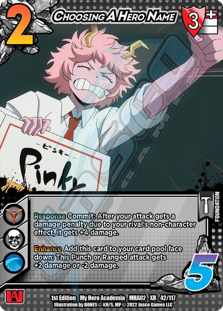 Choosing A Hero Name (XR), UniVersus: My Hero Academia: Crimson Rampage 42/117