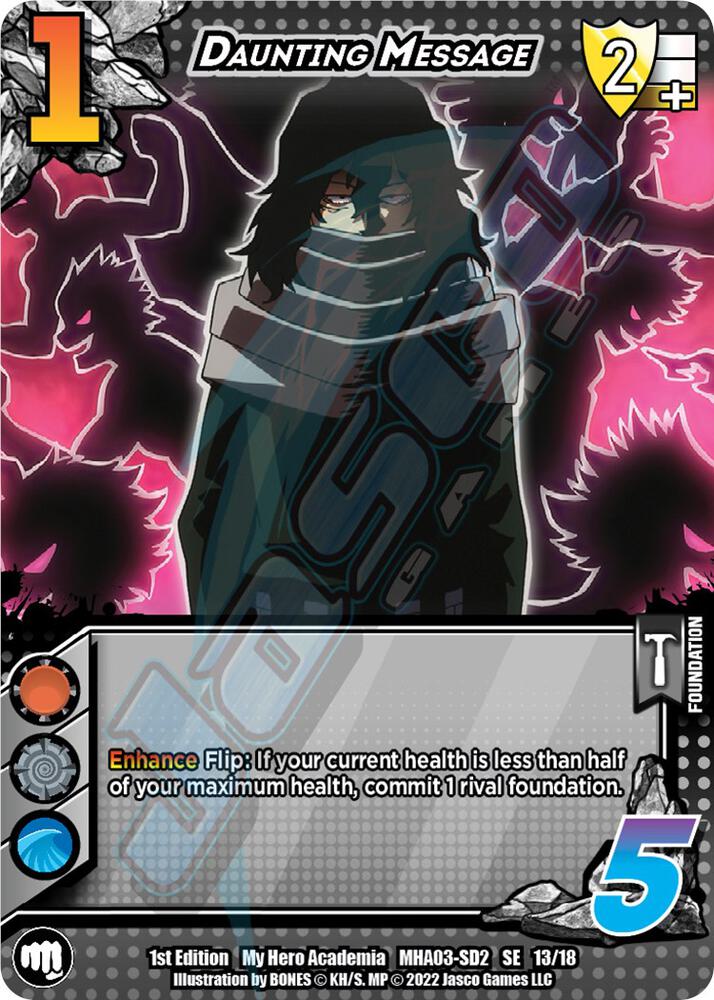 Daunting Message, UniVersus: My Hero Academia: Heroes Clash 13/18