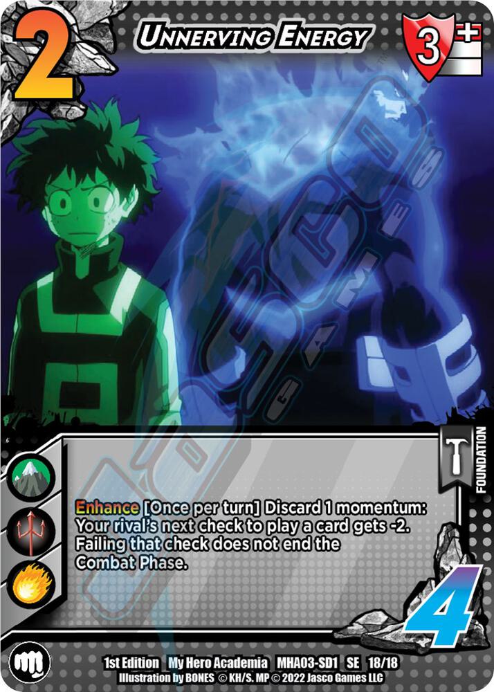 Unnerving Energy, UniVersus: My Hero Academia: Heroes Clash 18/18