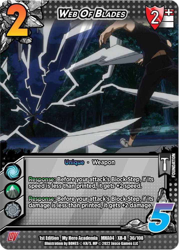 Web Of Blades (XR), UniVersus: My Hero Academia: League of Villains 036/108