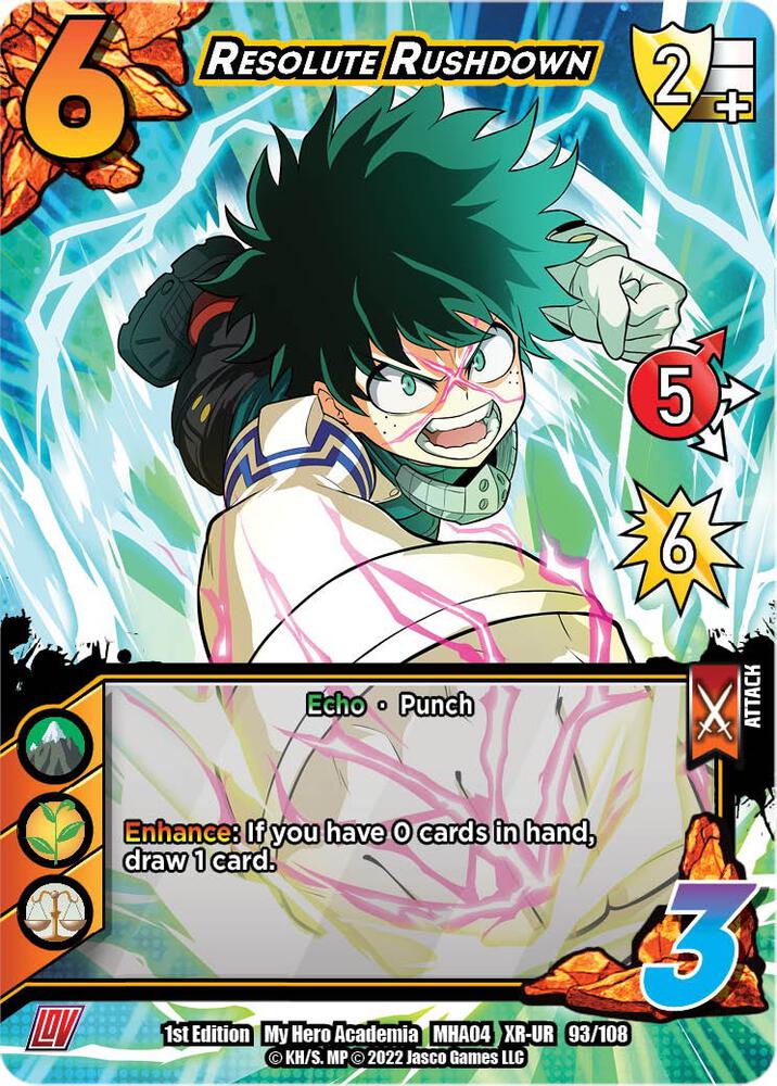 Resolute Rushdown (XR), UniVersus: My Hero Academia: League of Villains 093/108