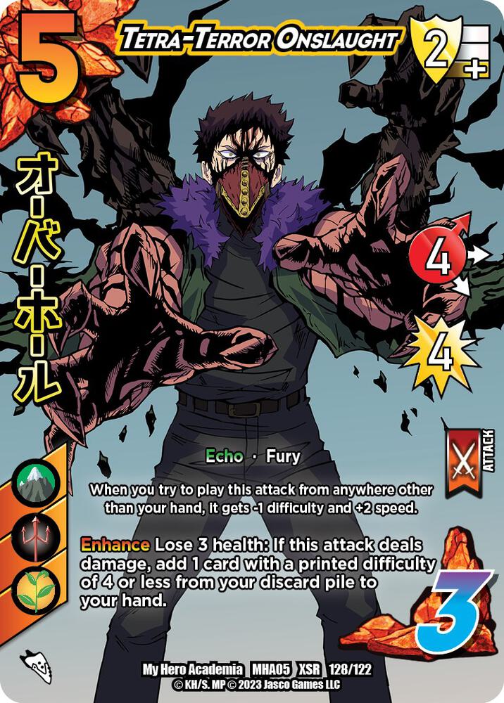 Tetra-Terror Onslaught (XSR), UniVersus: My Hero Academia: Undaunted Raid 128/122