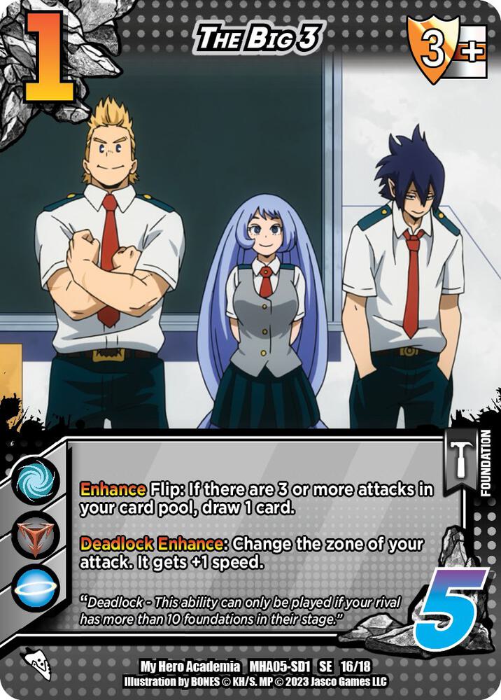 The Big 3, UniVersus: My Hero Academia: Undaunted Raid 16/18