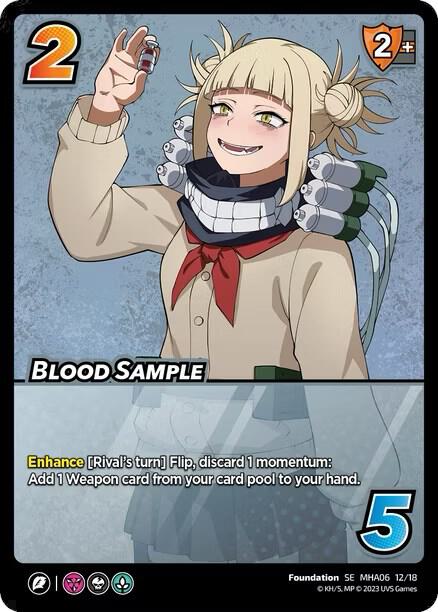 Blood Sample, UniVersus: My Hero Academia: Jet Burn 12/18