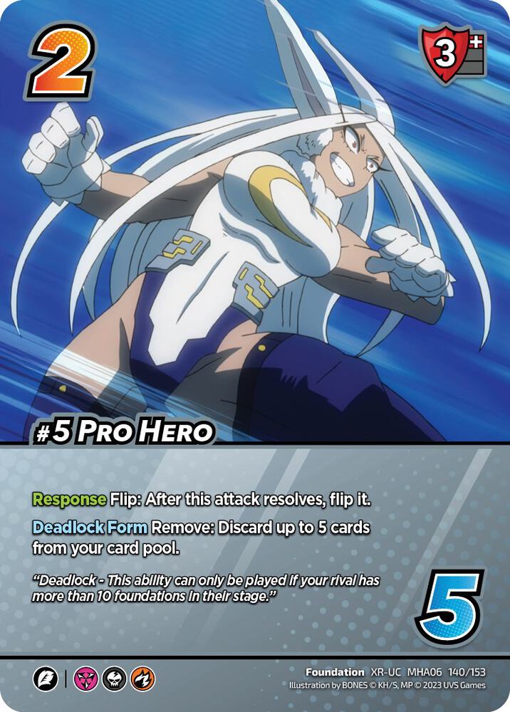 #5 Pro Hero (XR), UniVersus: My Hero Academia: Jet Burn 140/153