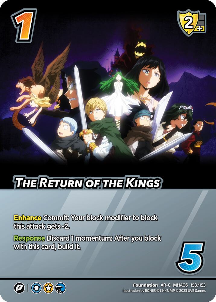 The Return of the Kings (XR), UniVersus: My Hero Academia: Jet Burn 153/153