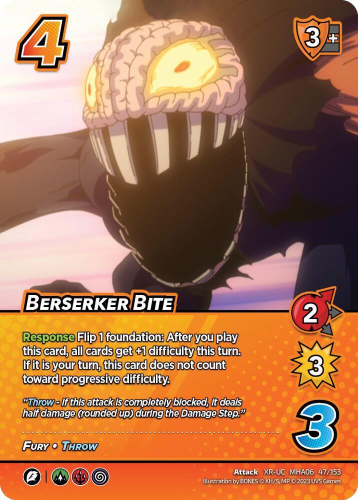 Berserker Bite (XR), UniVersus: My Hero Academia: Jet Burn 47/153