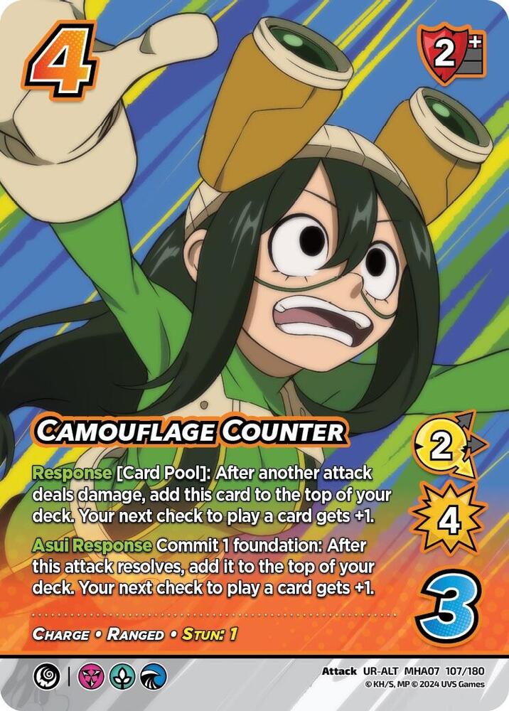 Camouflage Counter (Alternate Art), UniVersus: My Hero Academia: Girl Power 107/180