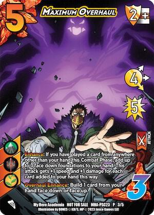 Maximum Overhaul (Provisional Store Championship 2023), UniVersus: My Hero Academia Promo Cards MHA-PSC23 P 3/5