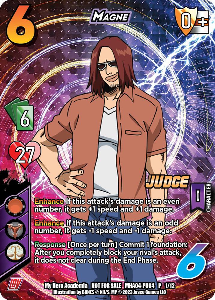 Magne (Plus Ultra Pack 4 Judge), UniVersus: My Hero Academia Promo Cards MHA-PU04 P 1/12