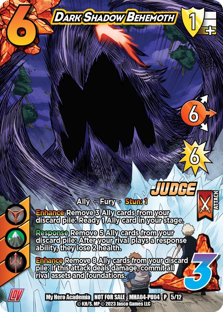 Dark Shadow Behemoth (Plus Ultra Pack 4 Judge), UniVersus: My Hero Academia Promo Cards MHA-PU04 P 5/12