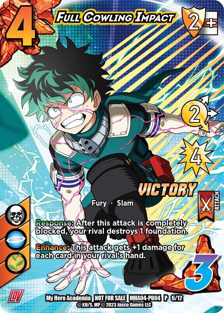 Full Cowling Impact (Plus Ultra Pack 4 Victory), UniVersus: My Hero Academia Promo Cards MHA-PU04 P 6/12