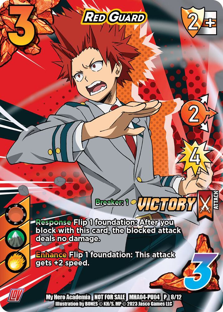 Red Guard (Plus Ultra Pack 4 Victory), UniVersus: My Hero Academia Promo Cards MHA-PU04 P 8/12