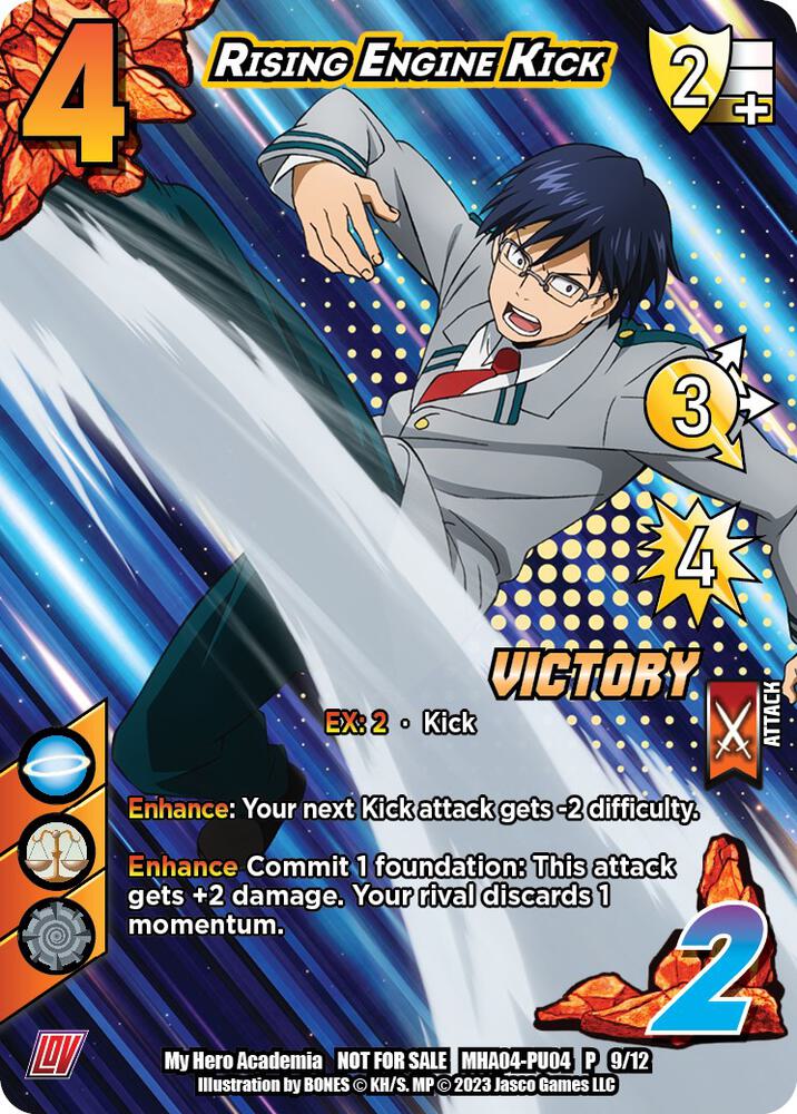 Rising Engine Kick (Plus Ultra Pack 4 Victory), UniVersus: My Hero Academia Promo Cards MHA-PU04 P 9/12