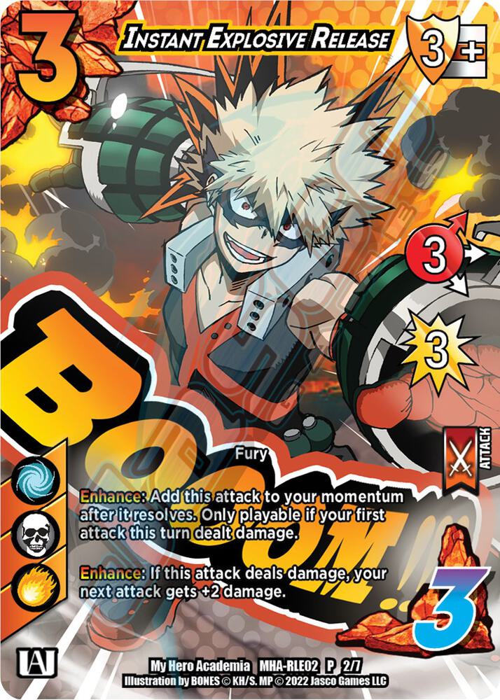 Instant Explosive Release (Regional License Exam 2022), UniVersus: My Hero Academia Promo Cards MHA-RLE02 P 2/7