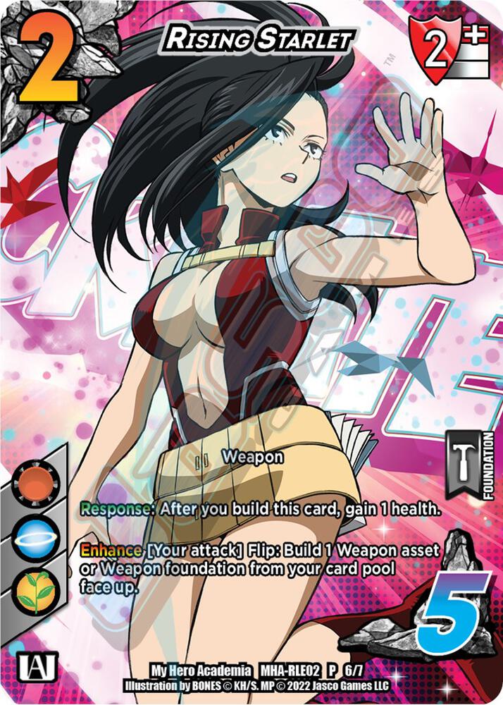Rising Starlet (Regional License Exam 2022), UniVersus: My Hero Academia Promo Cards MHA-RLE02 P 6/7