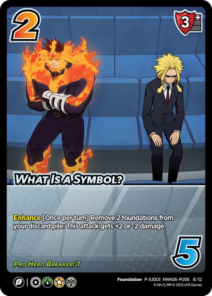 What Is A Symbol? (Plus Ultra Pack 6 Judge), UniVersus: My Hero Academia Promo Cards P-JUDGE MHA06-PU06 8/12