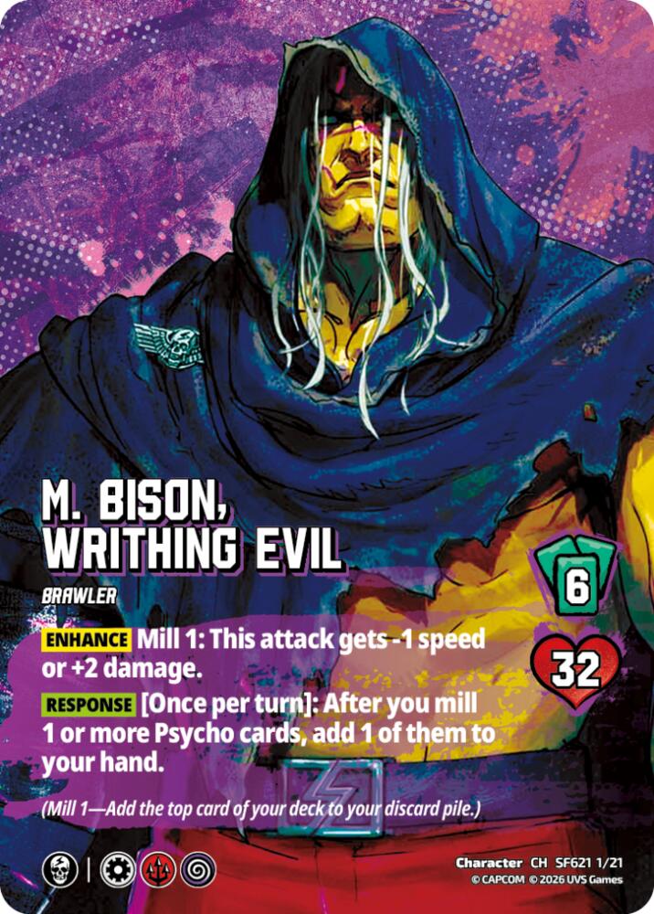 M. Bison, Writhing Evil, Challenger Series: Street Fighter 6 - Series 2 SF621 1/21