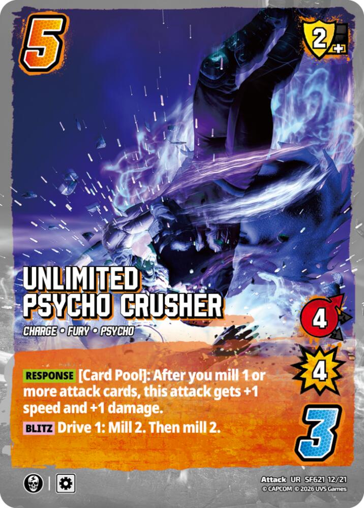 Unlimited Psycho Crusher, Challenger Series: Street Fighter 6 - Series 2 SF621 12/21