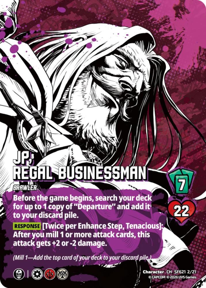 JP, Regal Businessman, Challenger Series: Street Fighter 6 - Series 2 SF621 2/21