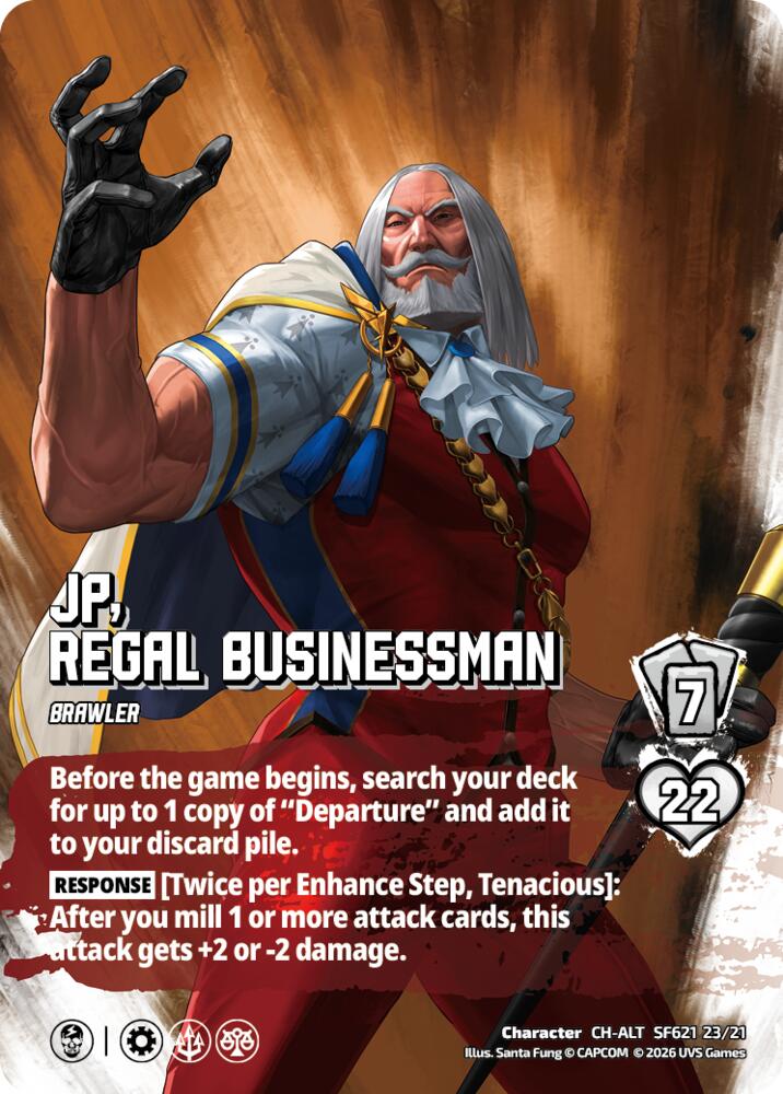 JP, Regal Businessman (Alternate Art), Challenger Series: Street Fighter 6 - Series 2 SF621 23/21