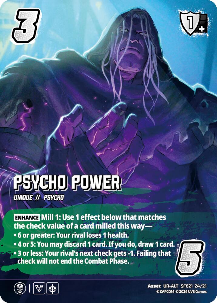 Psycho Power (Alternate Art), Challenger Series: Street Fighter 6 - Series 2 SF621 24/21
