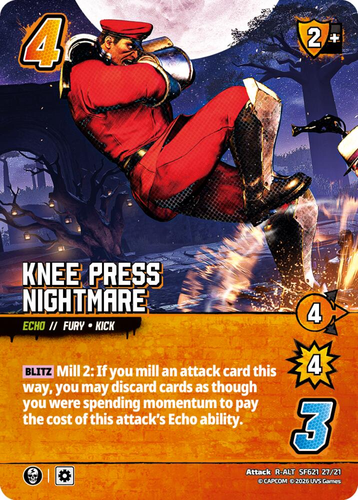 Knee Press Nightmare (Alternate Art), Challenger Series: Street Fighter 6 - Series 2 SF621 27/21