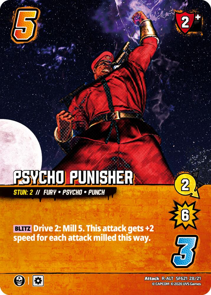 Psycho Punisher (Alternate Art), Challenger Series: Street Fighter 6 - Series 2 SF621 28/21