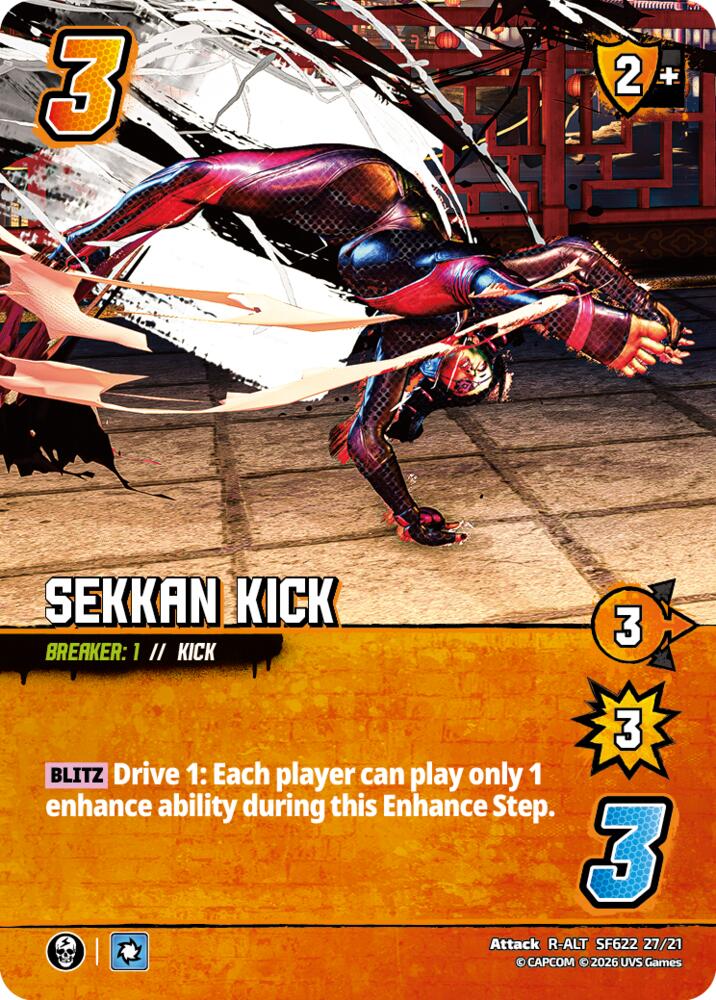 Sekkan Kick (Alternate Art), Challenger Series: Street Fighter 6 - Series 2 SF622 27/21
