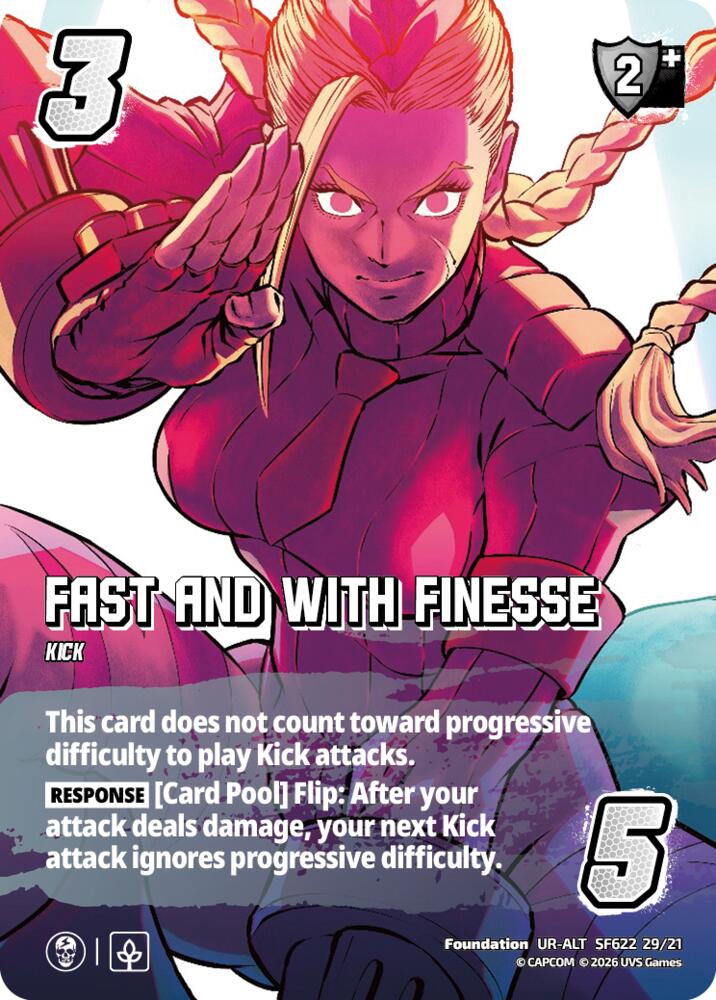 Fast and with Finesse (Alternate Art), Challenger Series: Street Fighter 6 - Series 2 SF622 29/21