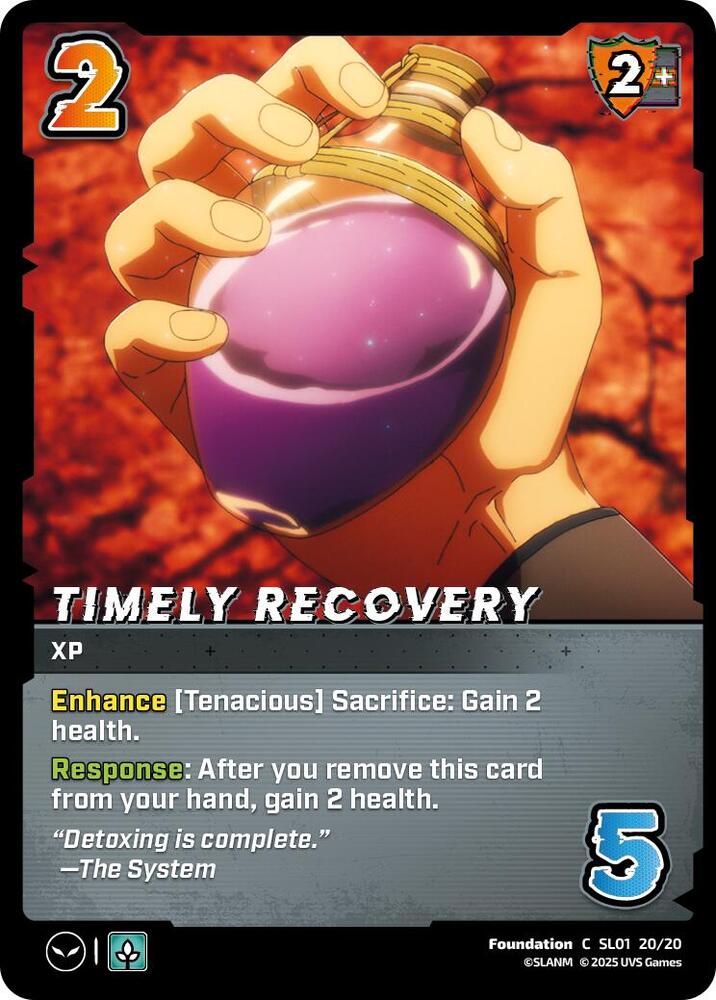Timely Recovery, Challenger Series: Solo Leveling SL01 20/20
